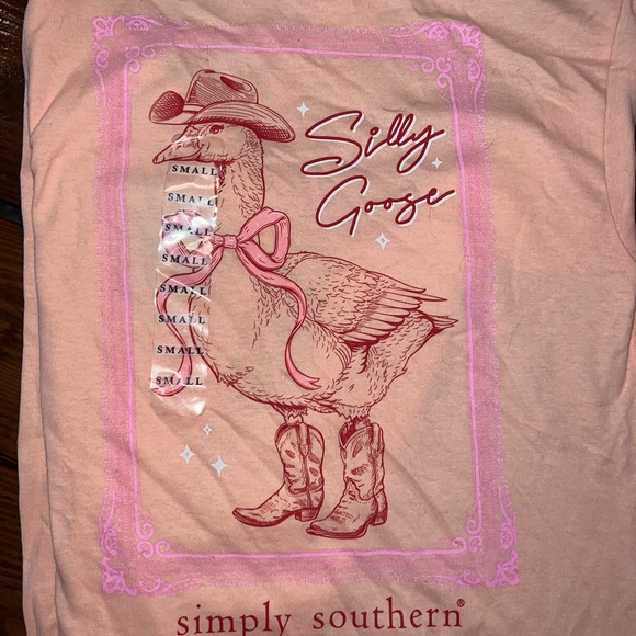 Simply Southern Pink Goose Graphic Tee - Picture 4 of 5